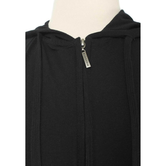 ACTIVE BASIC CLUB Black Full Zip Athletic Athleisure Casual Hoodie NWT - Picture 4 of 4